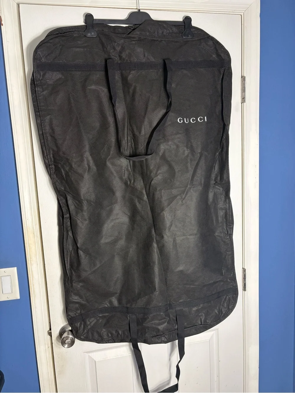 Gucci Black Men's Garment Bag with Logo